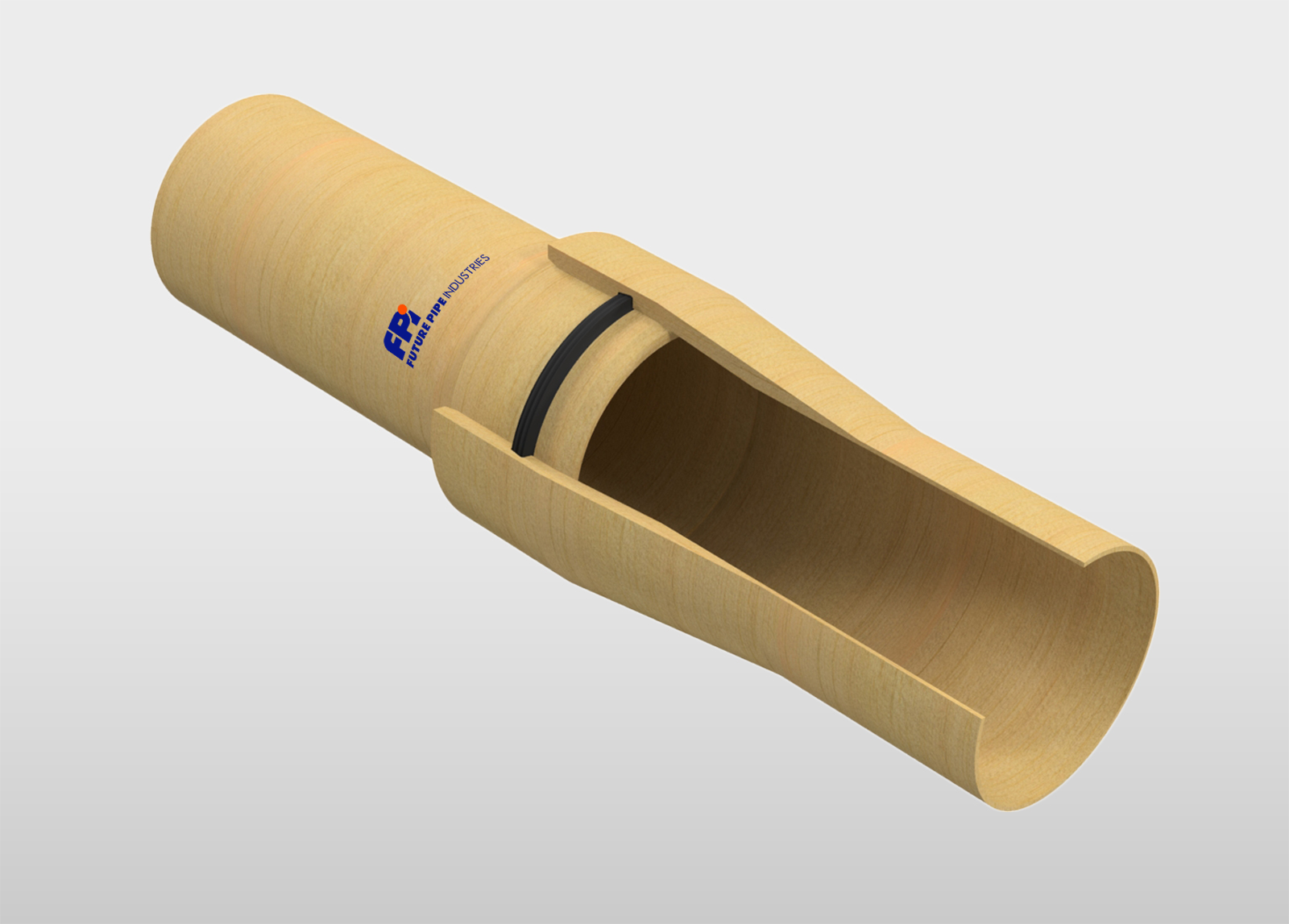 Rubber Seal Bell and Spigot Joint - WAVISTRONG® FIBERMAR® Standard Series
